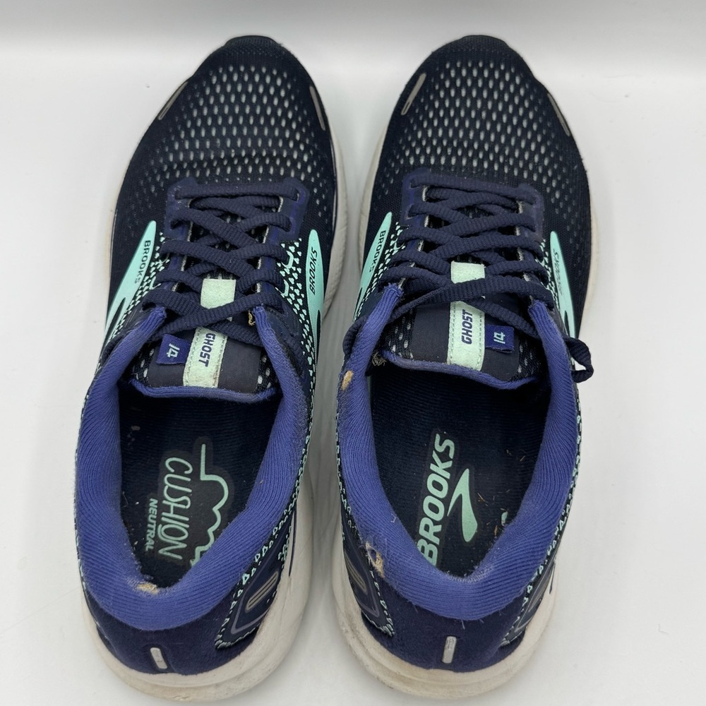 Brooks Women's Ghost 14 Blue Running Shoes 1203561B446 Sneakers Size 9 - Picture 10 of 12